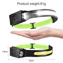 USB Rechargeable LED Sensor Headlamp XPE+COB Headlight Head Torch Work Light Waterproof Headlamp
