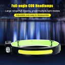 USB Rechargeable LED Sensor Headlamp XPE+COB Headlight Head Torch Work Light Waterproof Headlamp