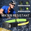 USB Rechargeable LED Sensor Headlamp XPE+COB Headlight Head Torch Work Light Waterproof Headlamp