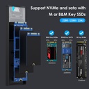 M.2 NVME NGFF External SSD Case NGFF SATA Solid State Drive Enclosure USB3.1 Type C Mobile M2 SSD Box Gen2 10Gbps