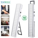 60LEDs Wall-Mounted Lamp Portable Lighbar Power Outage Emergnecy Lighting Rechargeable Light