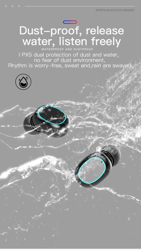 Mini Earbuds N21 TWS Touch Control LED Display Wireless Bluetooth-compatible Sports Earphones With Microphone In Ear Headsets