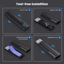 M.2 NVME NGFF External SSD Case NGFF SATA Solid State Drive Enclosure USB3.1 Type C Mobile M2 SSD Box Gen2 10Gbps
