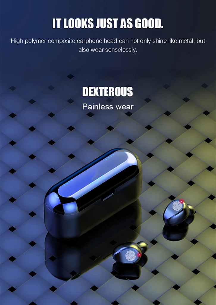 F9 TWS Bluetooth 5.0 Earphone Wireless Headphone Stereo Headset Sport Earbuds Microphone With Charging Box