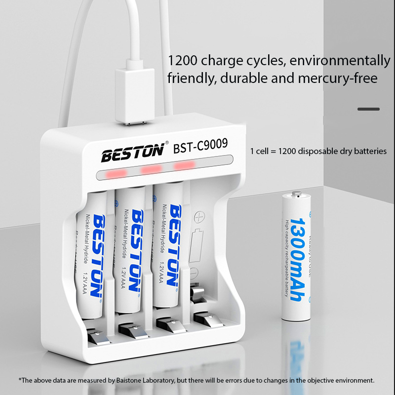 Beston 1.2V Ni-MH 7th rechargeable battery 1300mah AAA battery
