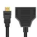 HDMI-compatible Cable Splitter HDMI 3D version 1.4 1080P 30Hz  2 Dual Port Y Splitter 1 In 2 Out Cable Adapter