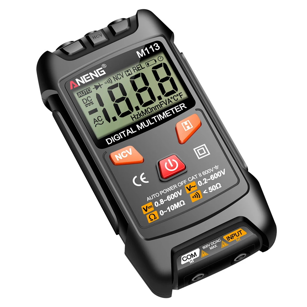 ANENG M113 Automatic Professional Digital Multimeter 1999 Counts Auto AC/DC Voltage Tester Ohm Current Ammeter Detector Tool