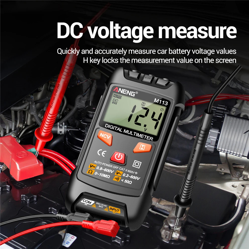 ANENG M113 Automatic Professional Digital Multimeter 1999 Counts Auto AC/DC Voltage Tester Ohm Current Ammeter Detector Tool