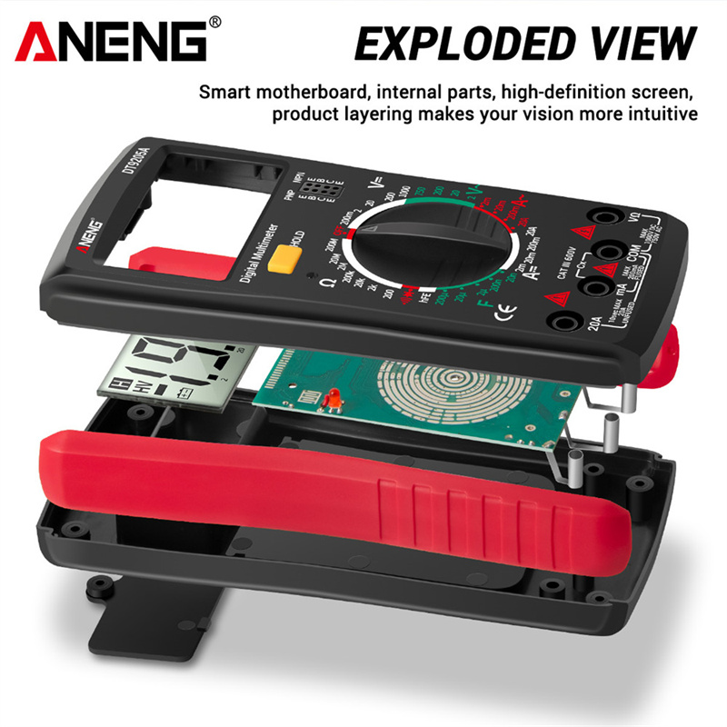ANENG DT9205A Digital True RMS Professional Multimeter AC/DC Current Tester hFE Ohm Capacitor Voltage Meter Detector Tool