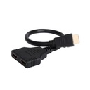 HDMI-compatible Cable Splitter HDMI 3D version 1.4 1080P 30Hz  2 Dual Port Y Splitter 1 In 2 Out Cable Adapter