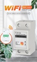 Tuya APP WIFI Smart Energy Meter AC230V 63A Singles Phase Meter Voltage Current Active Power Electricity Display Meter