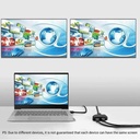 HDMI-compatible Cable Splitter HDMI 3D version 1.4 1080P 30Hz  2 Dual Port Y Splitter 1 In 2 Out Cable Adapter