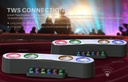NR-555 TWS Connection Bluetooth 5.0 Wireless Speaker Colorful Lighting Computer Call Gaming Link Microphone AUX Input TF Card