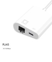 10/100Mbps Lightning to RJ45 Adapter 2 in 1 Ethernet LAN Network Adapter with Charge Port Compatible with IPhone/iPad/iPod Plug and Play