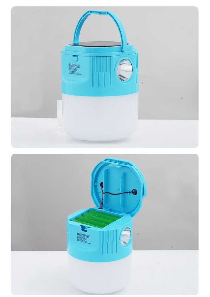 LED solar 18650 battery rechargeable emergency lights
