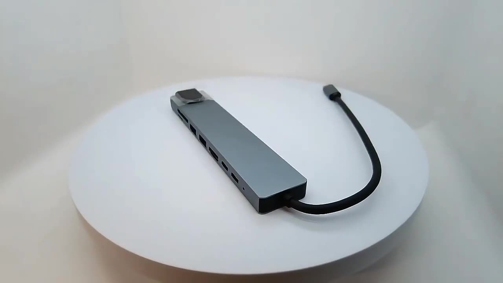 USB C Hub 10in1 Type C 3.0 To 4K HDMI Adapter With RJ45 SD/TF Card Reader PD 100W Fast Charge For Notebook Laptop Computer