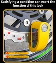 Motorcycle Wheel Disc Brake Alarm Lock Safety Protection Padlock Anti-Theft Reminder Aluminum Alloy Motorcycle Accessories