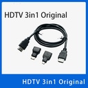 HDMI cable three-in-one mini hdmi adapter micro hdmi adapter 3IN1 high-definition Full HD HDMI cable