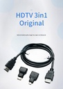 HDMI cable three-in-one mini hdmi adapter micro hdmi adapter 3IN1 high-definition Full HD HDMI cable
