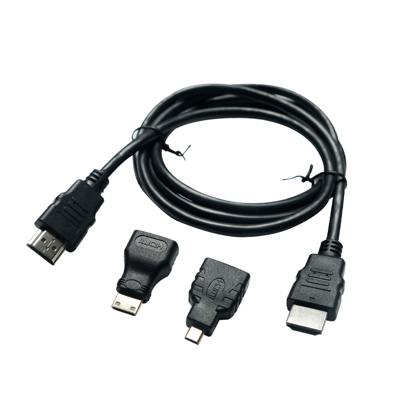 HDMI cable three-in-one mini hdmi adapter micro hdmi adapter 3IN1 high-definition Full HD HDMI cable