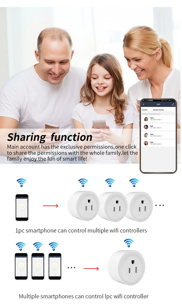 Tuya Smart life wifi metering socket smart plug mobile phone remote voice control (ESS Gadgets)