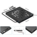 7 in 1 External CD/DVD Drive USB3.0/Type-C CD DVD RW Optical Drive DVD Burner DVD Writer Multifunction SD/TF Slots USB HUB