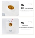 220V E27 LED Lamp Base Holder Human Body Induction Infrared Motion Sensor With Light Control Switch Bulb Socket Adapter