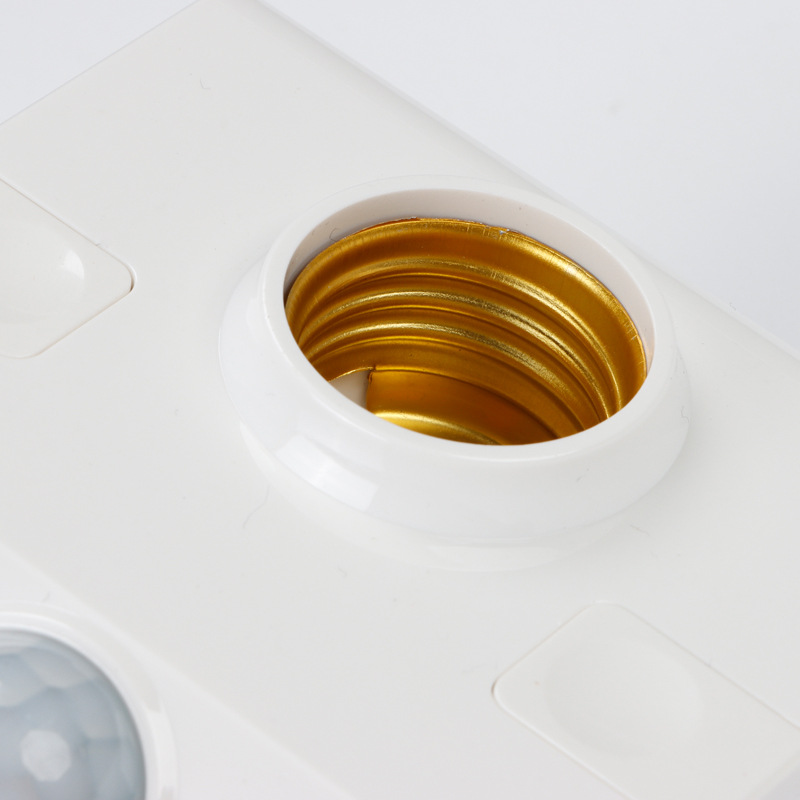220V E27 LED Lamp Base Holder Human Body Induction Infrared Motion Sensor With Light Control Switch Bulb Socket Adapter