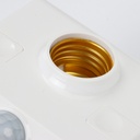 220V E27 LED Lamp Base Holder Human Body Induction Infrared Motion Sensor With Light Control Switch Bulb Socket Adapter
