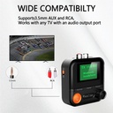 Wireless Bluetooth-compatible 5.2 Receiver HiFi Stereo Audio Adapter With Display Support AUX 2RCA TF