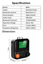Wireless Bluetooth-compatible 5.2 Receiver HiFi Stereo Audio Adapter With Display Support AUX 2RCA TF