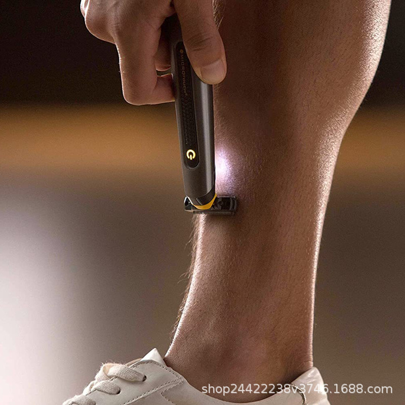 Men's Electric Groin Hair Trimmer Pubic Hair Trimmer Body Grooming Clipper for Men Bikini Epilator Rechargeable Shaver Razor