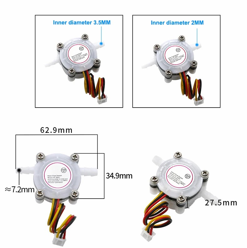 S401 Micro Hall Water Flow Sensor for Water Dispenser Water Purifier Coffee Machine Water Flow Switch Sensor 7MM Quick-plug