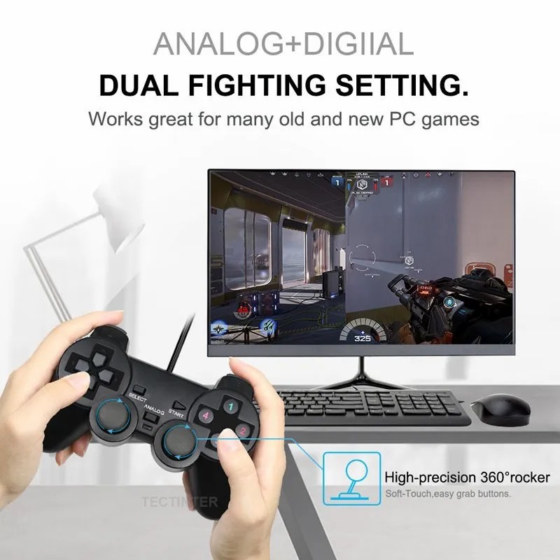 USB Wired PC Game Controller