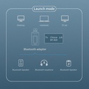 2 In 1 Bluetooth 5.0 Receiver Audio Wireless LCD Display Bluetooth Adapter 3.5mm AUX USB Dongle