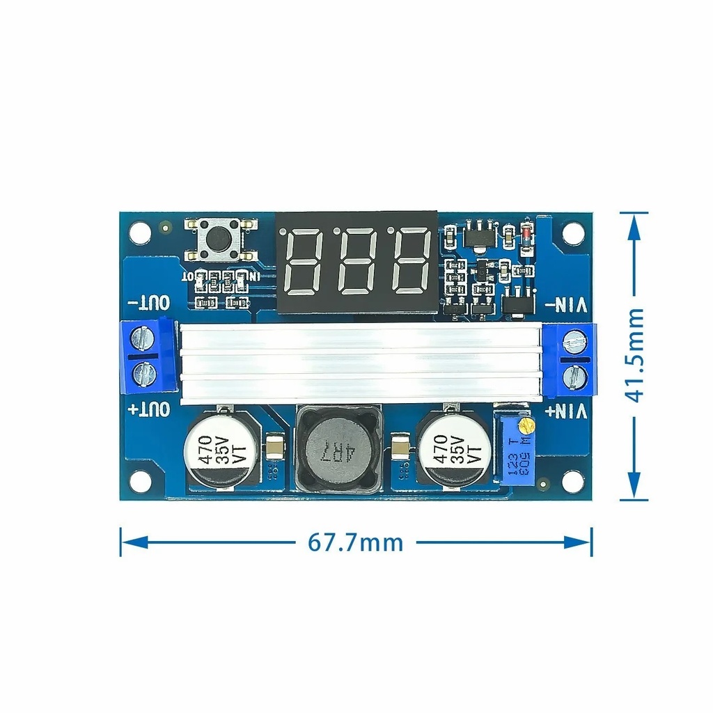 DC-DC Boost Module 100W With Digital Display Voltmeter Adjustable 3.0~ 35V To 3.5~ 35V