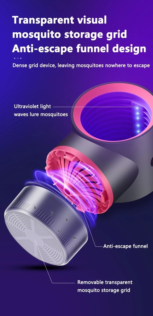 USB photocatalytic mini mosquito killer lamp