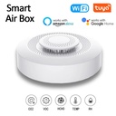 Tuya WiFi 5 in 1 Air Quality Sensor Smart Air Box CO2 Meter Formaldehyde VOC Temperature Humidity Sensor work with Alexa Google