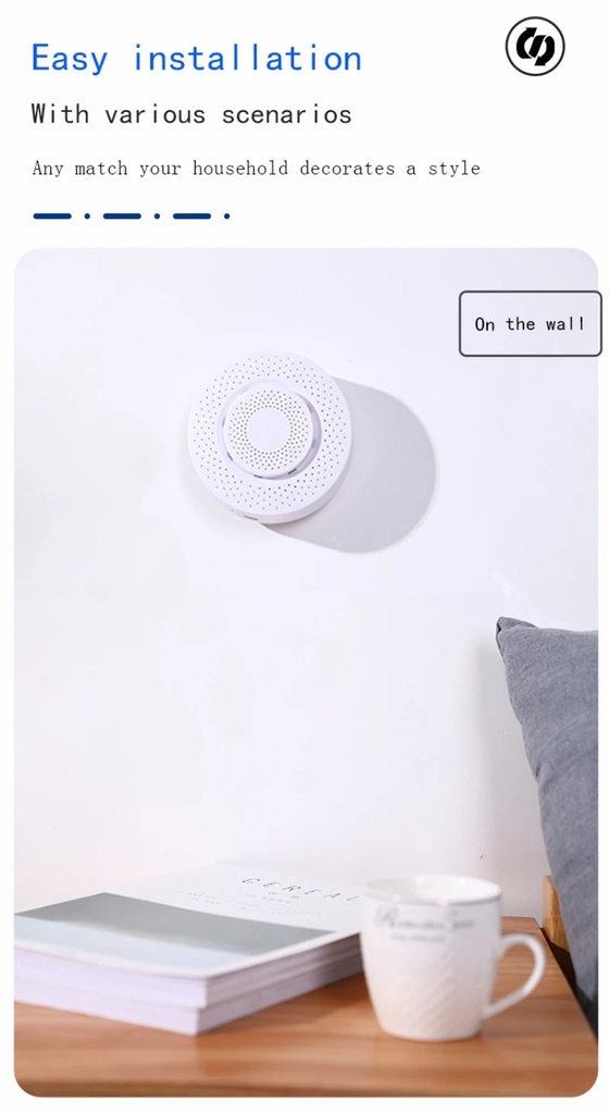 Tuya WiFi 5 in 1 Air Quality Sensor Smart Air Box CO2 Meter Formaldehyde VOC Temperature Humidity Sensor work with Alexa Google