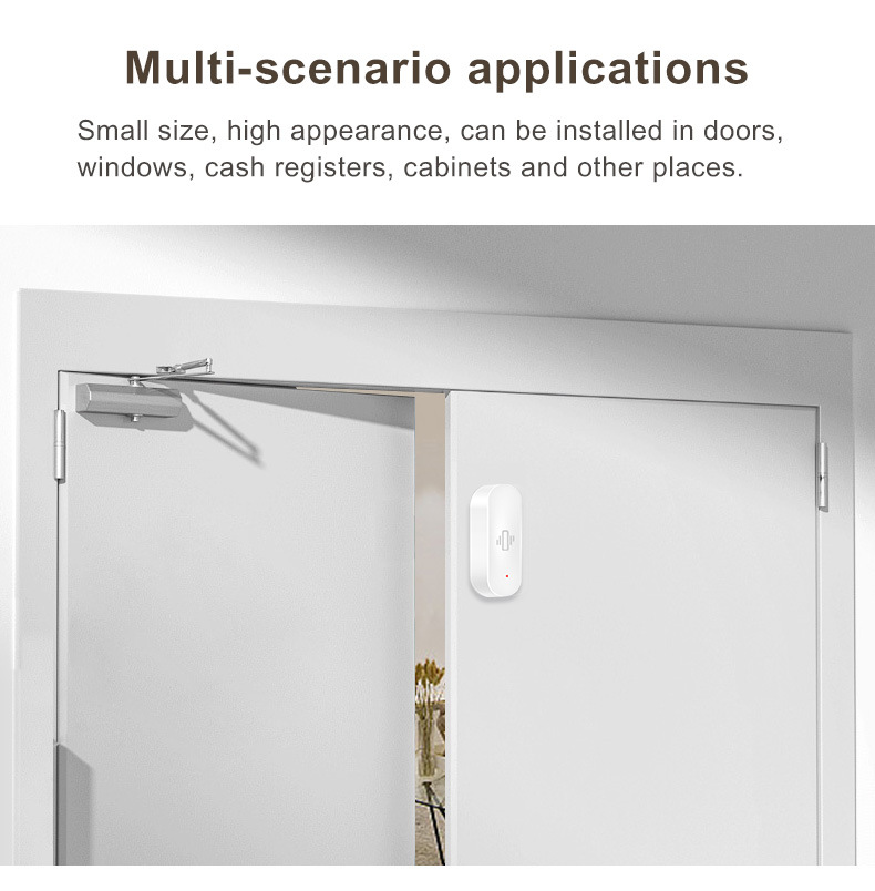 Smart Vibration Sensor Detection Tuya Smart Life APP Notification Real-Time Motion Shock Alarm