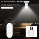 E27 220V Wireless Remote Control Smart Timer Switch Lamp Holder