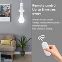 E27 220V Wireless Remote Control Smart Timer Switch Lamp Holder