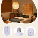 E27 220V Wireless Remote Control Smart Timer Switch Lamp Holder