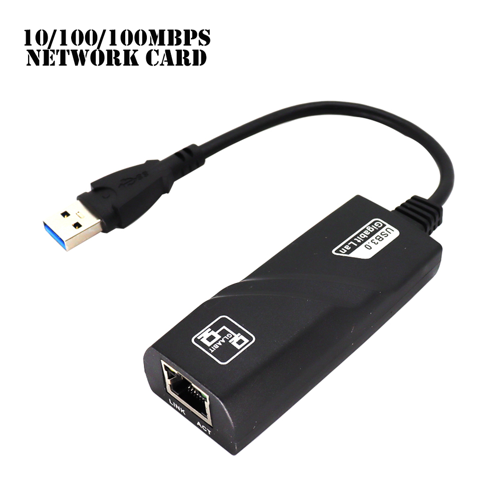 Wired USB 3.0 To Gigabit Ethernet RJ45 LAN (10/100/1000) Mbps Network Adapter Ethernet Network Card