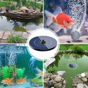 Solar-powered with Air Hose and Bubble Stone Fish Tank floating oxygen pump, battery-free direct drive Oxygenator