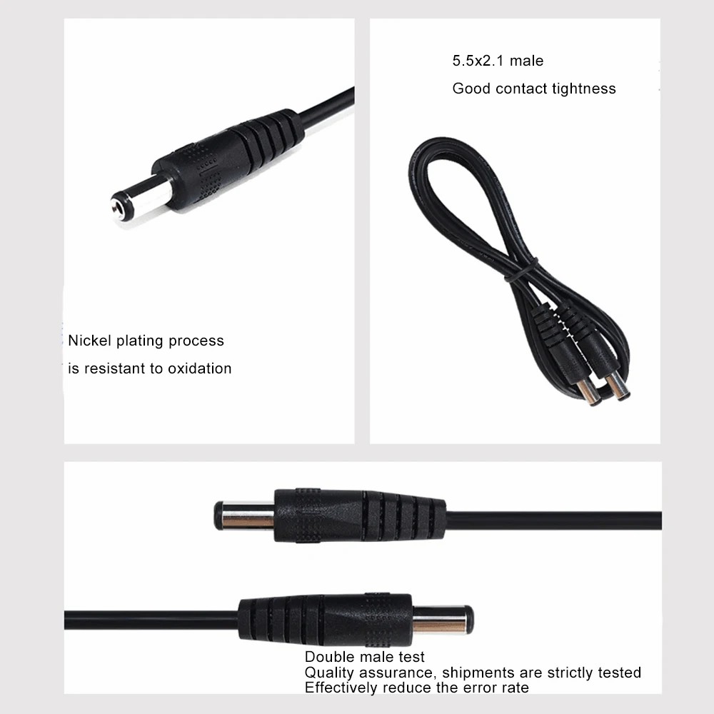 DC 5.5*2.1 male to male cable