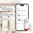 TUYA WIFI 120 dB Alarm Smart Home Door and Window Sensor Alarm Magnetic Alarm