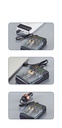 Smart charger 1.5V alkaline battery No. 5 No. 7 Ni-MH battery charging independent charging 4-slot USB charger