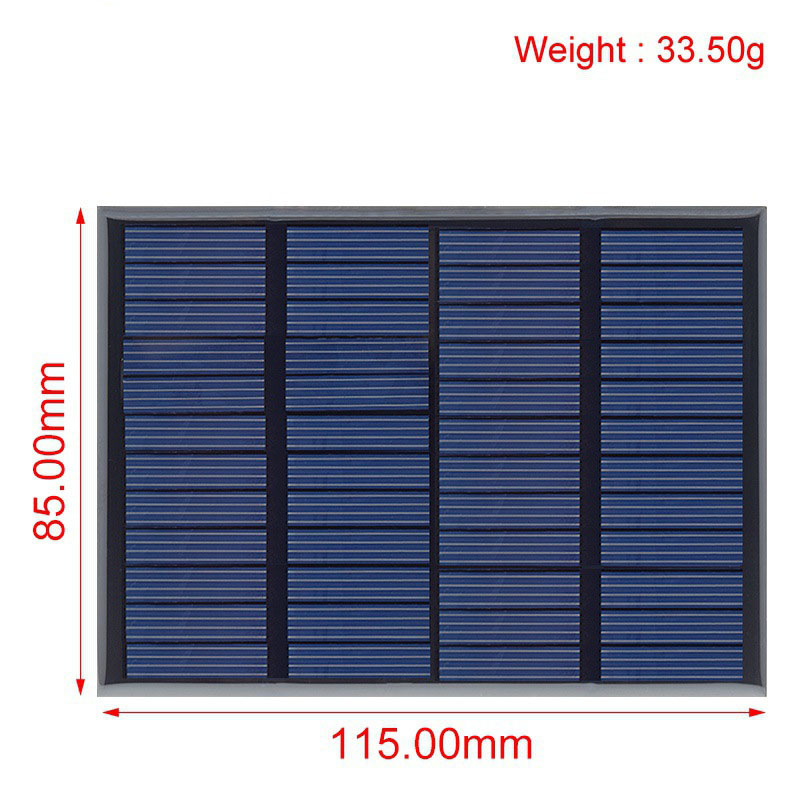 1.5W 12V Diy Monocrystalline Solar Panel Solar Charging Panel 85*115mm
