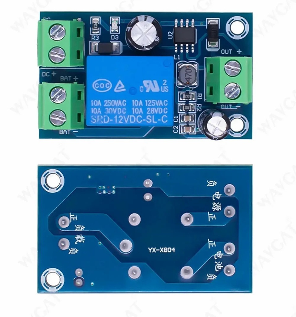 YX-X804 Power-OFF Protection Module Automatic Switching Module UPS Emergency Cut-off Battery Power Supply 12V to 48V Control Board